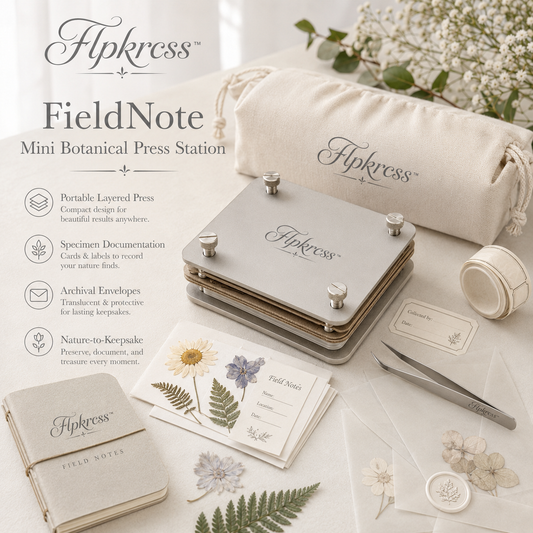 Flpkrcss™ FieldNote Mini Botanical Press Station