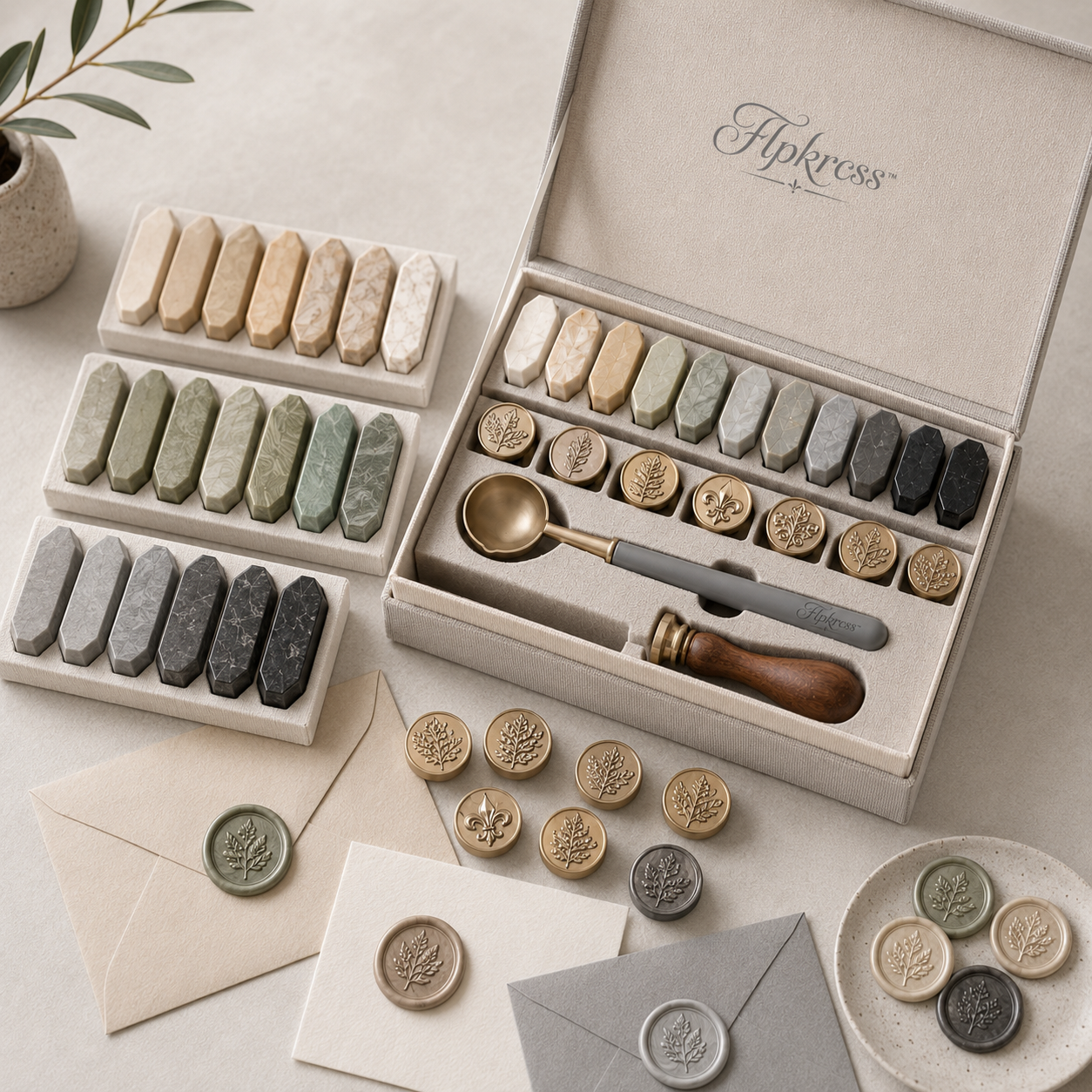 Flpkrcss™ StoneScript Mineral Wax Seal Studio